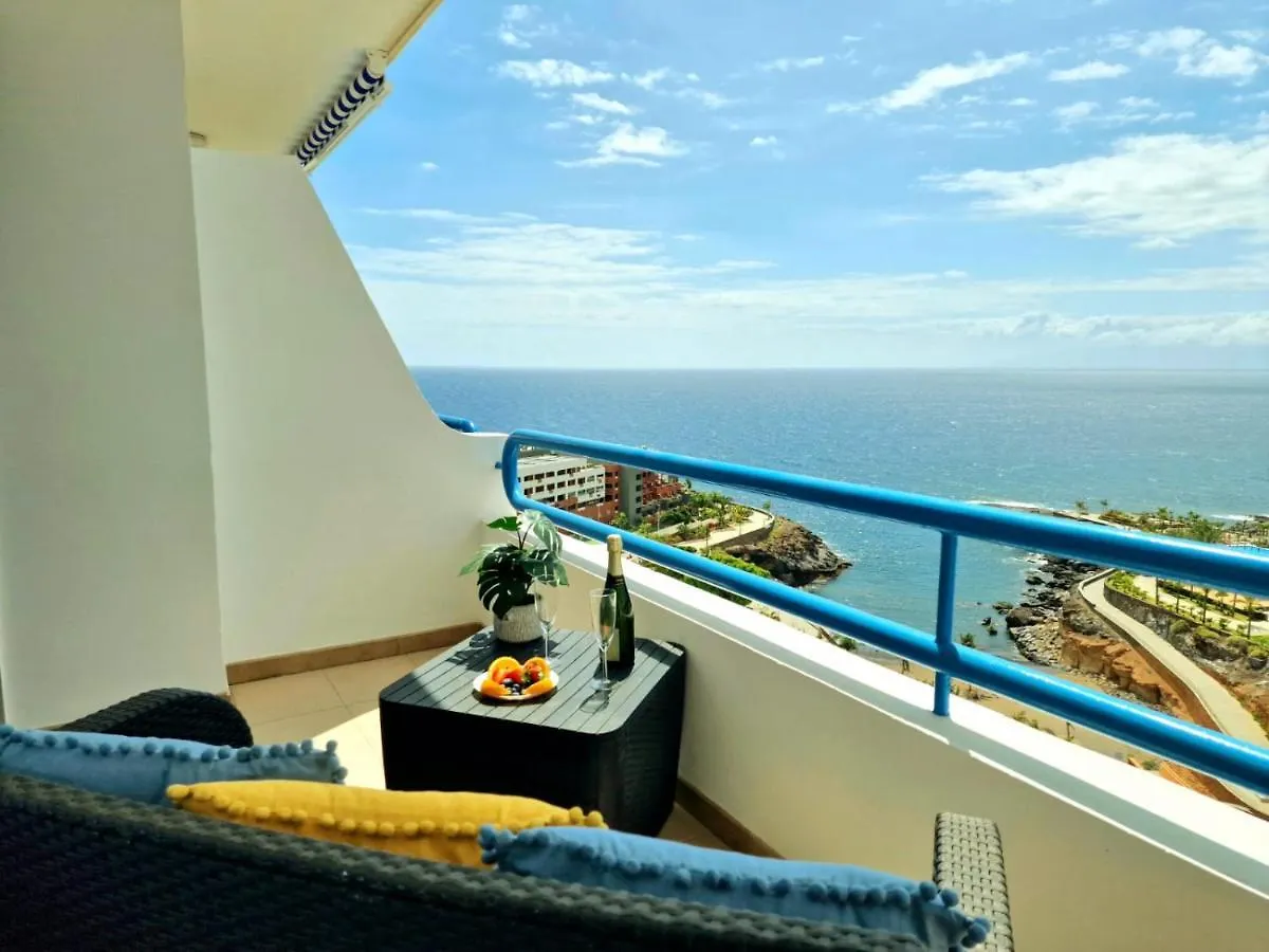 Lovely Blue Studio With Ocean View And Pool, Paraiso 918 Costa Adeje  0*, Costa Adeje (Tenerife)
